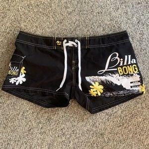 Billabong Size 7 Black Swim Shorts